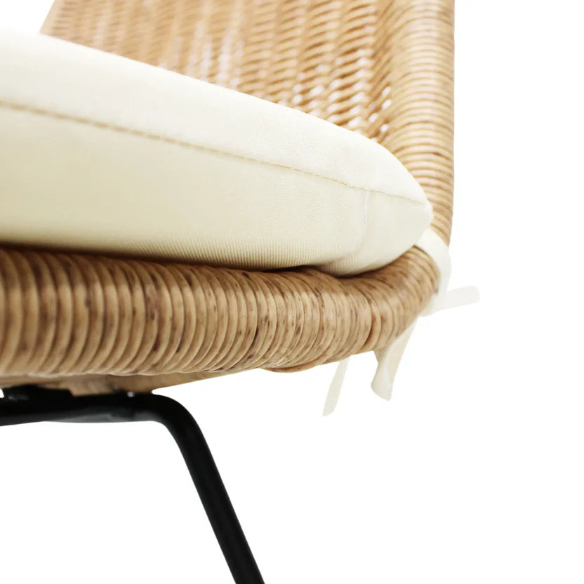 Silla de Exterior Caicos en Rattan Sintético y Acero