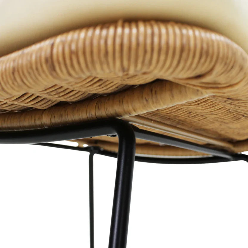 Silla de Exterior Caicos en Rattan Sintético y Acero